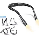 Ljojo LED Neck Reading Lamp USB Rechargeable Adjustable Three-color Hanging Neck Lamp