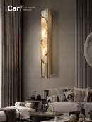 Nordic Luxury Designer Wall Lamp for Living Room | Ljojo Minimalist Marble Exhibition Hall Lighting