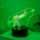 Gun 3D Night Light - Creative Desktop & Bedroom Decoration LED Mini Gift - Ljojo