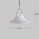 Ljojo Retro Trumpet LED Pendant Light Modern Chandelier for Bedroom Dining Room Unique Gradient Gradient