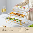Ljojo 3-Tier Porcelain Serving Platter with Sturdier Stand