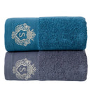 Ljojo 2pcs Towel Set: 35x75cm Face Hand Towels & 70x140cm Big Bath Shower Towel
