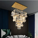 Ljojo Luxury Acrylic Leaf LED Chandelier Dimmable Pendant Light