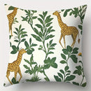 Giraffe and Flamingo Sofa Pillow Cover Set, 17.7" x 17.7", Ljojo Home Decor