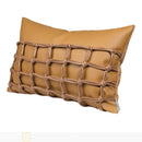 Ljojo Minimalist Woven Leather Cushion & Pillow Set