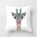 Ljojo Mint Green Geometric Animal Print Pillowcase for Home and Office Decor