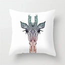 Ljojo Mint Green Geometric Animal Print Pillowcase for Home and Office Decor