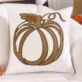 Embroidered Pumpkin Halloween Pillowcase by Ljojo - Cotton Throw Cushion Cover