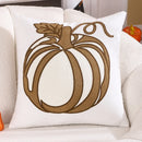 Embroidered Pumpkin Halloween Pillowcase by Ljojo - Cotton Throw Cushion Cover