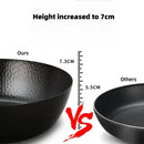 Ljojo 28cm Iron Frying Wok Pan, Handmade Cast, Gas Stove Kitchen Cookware