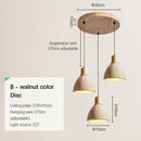 Ljojo Retro Nordic Yellow Travertine Pendant Lamp for Bedroom Bar Dining Room
