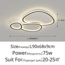 LED Ceiling Lights Modern Metal Chandeliers for Living and Dining Rooms by Ljojo