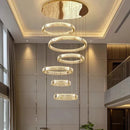 Ljojo Light Luxury Crystal Chandelier for Living Room Villa Restaurant Eye Protection