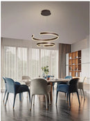 Ljojo Minimalist C-shaped Pendant Light for Restaurant Bar, Bedroom, and Living Room