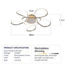 LED Ceiling Lamp Modern Nordic Design Hanging Light for Living Room Bedroom Dining Ljojo