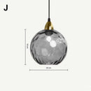 Ljojo Modern Glass Chandelier Nordic Lustre Led Pendant Light Glass Hanging Lamp