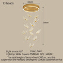 Butterfly Led Chandelier Light | Bedroom Acrylic Pendant Lamp by Ljojo