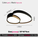 LED Modern Ceiling Lamp Minimalism Bedroom Light Fixture Ljojo Black White Home Decor Lighting.
