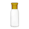 Ljojo 27oz Glass Bedside Water Carafe and Cup Set in Blue Yellow Teal Grey