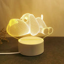 Ljojo Love 3D Acrylic LED Night Light Table Lamp