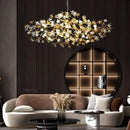Copper ceiling lamp, crystal bedroom lamp, grand dining chandelier - Ljojo brand