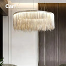Nordic Postmodern Art Chandelier Luxury Tassel Designer LED Decorative Lamps by Ljojo