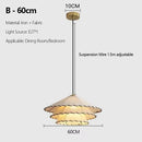 Handcrafted French Cream Chandelier Pendant Lampshade for Bedroom & Dining Room by Ljojo