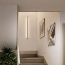 Ljojo Minimalist Wood Wall Lamp Straight Strip Design for Bedroom Bedside
