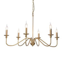 Ljojo American Country Retro Gold Black Candle Chandelier for Restaurant Room Decor
