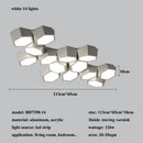 Ljojo Modern Geometry Led Ceiling Lamp Dimmable Chandeliers for Living Room Nordic Home Decor