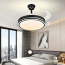 Ljojo LED Fan Lamp: Modern Invisible Chandelier for Living Room, Bedroom & Dining Room