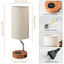 Ljojo LED Desk Lamp with Wireless Phone Charge 3-Way Dimmable USB Rechargeable