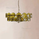 Ljojo Luxury French Designer Glass Pendant Lights Retro Nordic Chandelier for Living Room Dining Bedroom