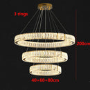 Ljojo Luxury Crystal Chandelier | Modern Dining Room Pendant Light Fixture