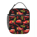 Ljojo Lightning Mcqueen Car Sally Lunch Bag - Portable Thermal Cooler Lunch Box