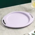 Ljojo Lilac Wheat Straw Dinner Plates Set - Eco Friendly Lightweight Tableware