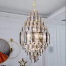 Ljojo Luxury Crystal Living Room Chandelier - Modern Stair Pendant Lamp Indoor Lighting