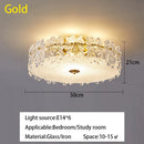 Crystal Glass Maple Leaf Ceiling Chandelier | Modern Luxury Living Room Lighting - Ljojo