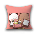 Ljojo 45x45 Cushion Cover, Cute Square Pillowcase, Birthday Wedding Gift