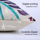Flamingo Striped Animal Pillow Case for Living Room Sofa by Ljojo