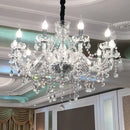 Ljojo Luxury Crystal Chandelier 6 Head Candlelight Pendant Lamp