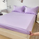 Ljojo 100% Cotton Fitted Sheet & Pillowcase Set, White, 180x200, 3Pcs