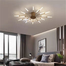 Ljojo Modern Minimalist Metal Master Bedroom LED Ceiling Lamp Nordic Restaurant Dinning Room