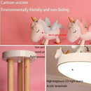 LED Unicorn Eye Protection Ceiling Light Dimming with RC for Children's Bedroom Ljojo