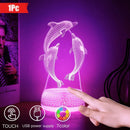 3D Dolphin Night Light - Warm LED for Bedroom and Living Room Decor, Ideal Gift by Ljojo