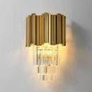 Ljojo Luxury Crystal LED Wall Light Gold Stainless Steel Bedroom Home Decor