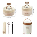 Ljojo Leak-proof Bento Box : Transparent Microwave Safe Lunch Box With Handle