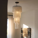 Crystal Chandelier Stair Pendant Lamp Living Room Interior Lighting by Ljojo