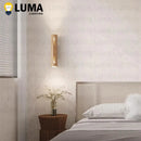 LED Wall Lamp Yellow Travertine Wabi Sabi Style Up & Down Lighting by Ljojo