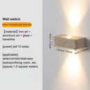 Darkgray Travertine Luminous LED Wall Lamp for Bedroom & Living Room by Ljojo